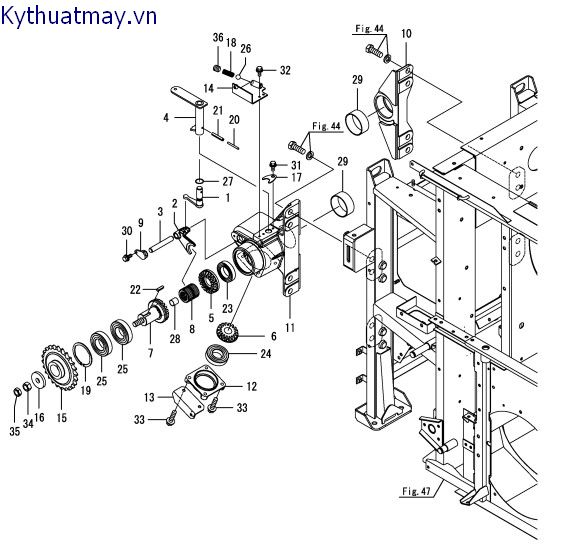 Ống nối (buồng cấp lúa) 1